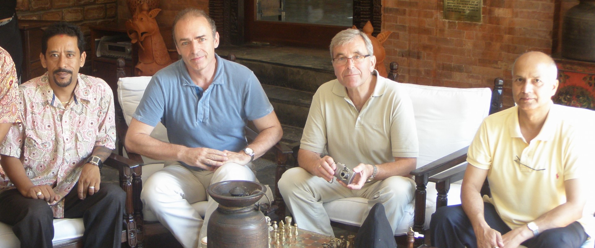 Making plans for the Nepal Music Centre in and a national music education program, 2007.
